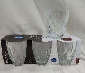 Склянка 230 мл PLAZA, без ніжки,матеріал-скло незабарвлене (набір3шт),арт.RYG8020 (38297)