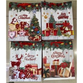 Пакет подарунковий новорічний паперовий L "Merry Christmas" 30*42*12см 12шт/уп R90831-L (47426)