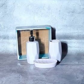 Ванна - Набір 3пр SIX (мильниця, підставка для зубних щіток, діспенсер для мила) 899-6  (17135)