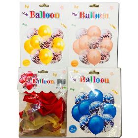 - Кульки повітряні перламутрові 5 шт+з цукерки 5 шт, розмір №12  RV-230 12шт/уп  (51385)