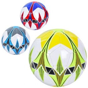 Мяч футбольний EN 3337 (30шт) розмір 5, ПВХ, 1,8мм, 340-360г, 3 види, у кул.  45460