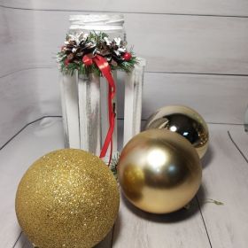 Кулька новорічна d12см 3в1 золото (шваб) х3шт 25938