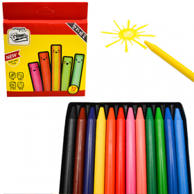 Олівці воскові кольорові 12цв "CrayonLab" ST00200 52999