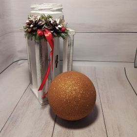 Кулька новорічна БЛИСК d10см мідний (шваб) х6шт 10650