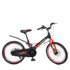 Велосипед дитячий PROF1 20д. LMG20235 (1шт) Hunter,SKD 85,магн.рама,чорн-черв,зв,диск.торм 51993