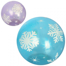 Мяч дитячий MS 2618 (120шт) 9 дюймов, сніжинка, 60-65г, 2кольори	10462