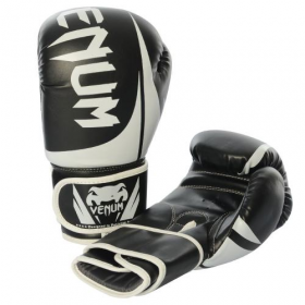 Боксерські перчатки MS 3243 (12шт) 2шт, 10OZ, PU, Пакистан, білі, в кульку,35-15-11см	58203